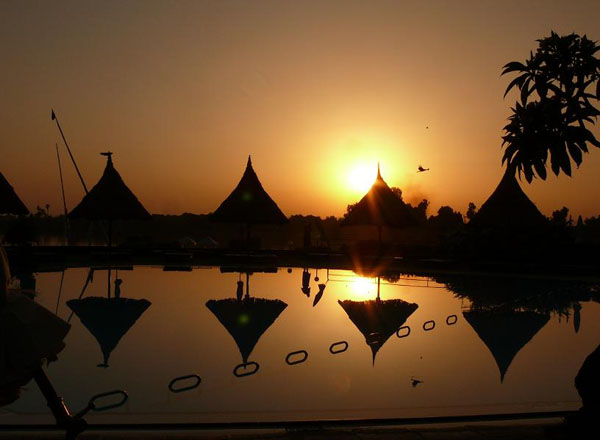 Sunset at Movenpick Jolie Ville, Luxor